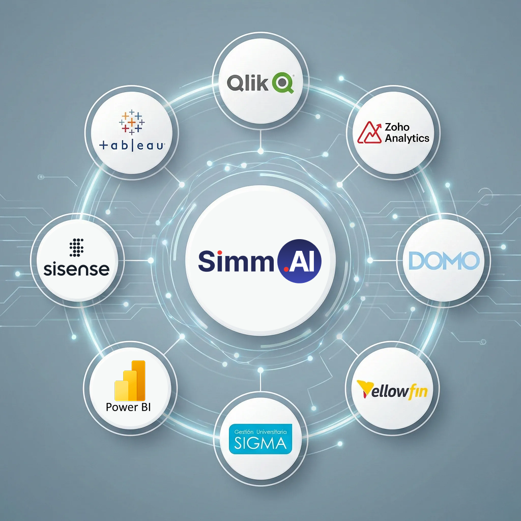 Simm.AI משתלב עם כלי בינה עסקית נוספים
